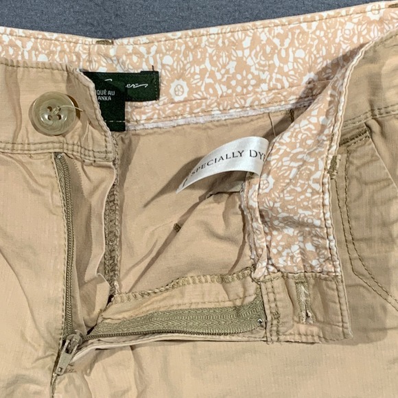 Eddie Bauer Women's Shorts Size 2 Set of 3 Cotton Blend Casual Khaki Coral Green - Picture 2 of 10